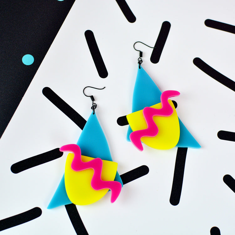 SUPER SECONDS Memphis Statement Earrings