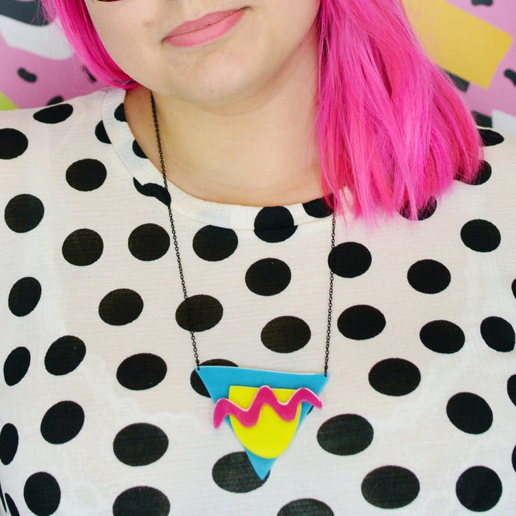 SUPER SECONDS Memphis Statement Necklace