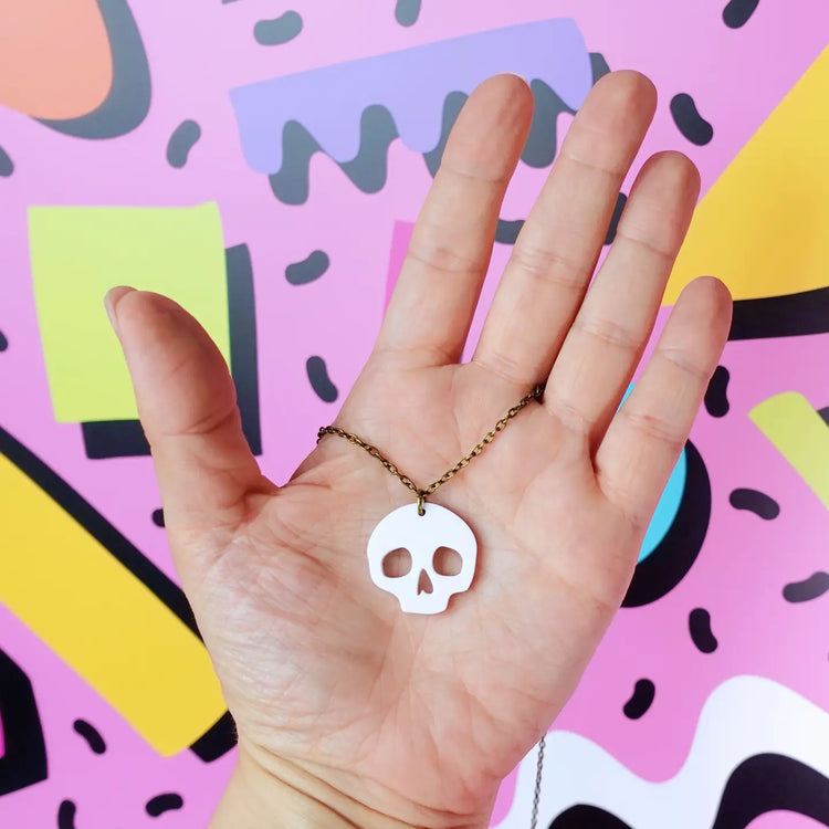 Halloween Skull Mini Necklace