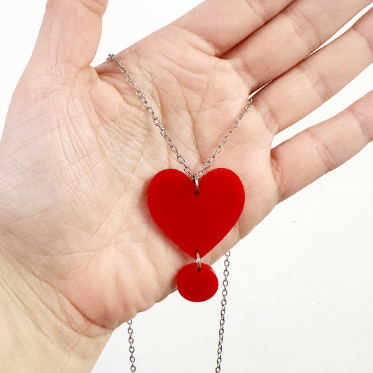 SUPER SECONDS Heart Necklace