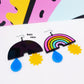SUPER SECONDS Rainbow Statement Earrings