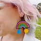 SUPER SECONDS Rainbow Statement Earrings