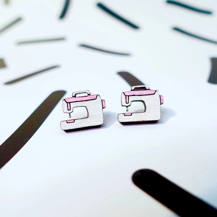Sewing Machine Stud Earrings