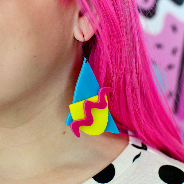 SUPER SECONDS Memphis Statement Earrings