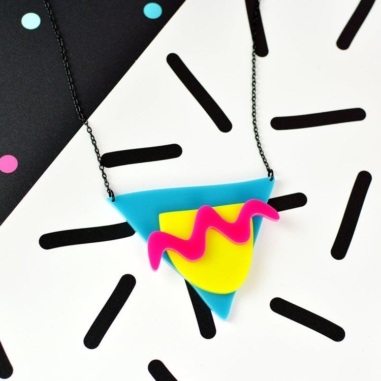 SUPER SECONDS Memphis Statement Necklace